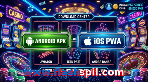 Main screen of Www.flashspil.com download page for PK players