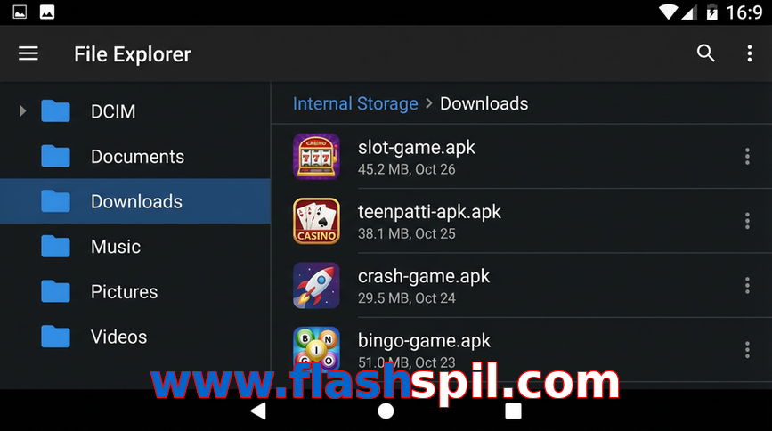 Main screen of Www.flashspil.com gameapk page for PK players